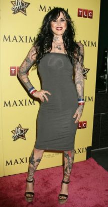 Kat  Von D Arms And Legs Tattoo
